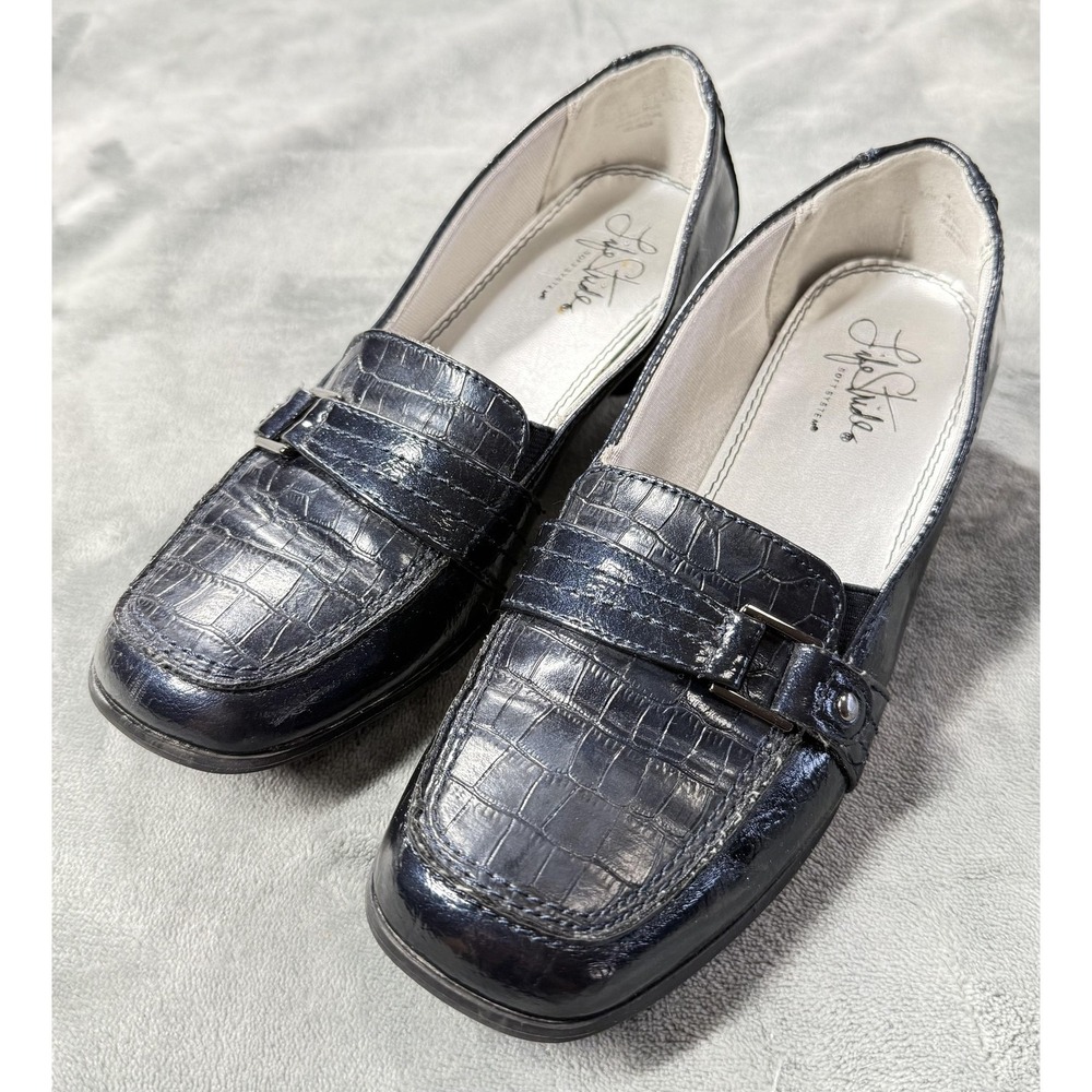 LifeStride Shoes Womens Size 6.5 Blue Belinda Loafer‎ Flats Soft System